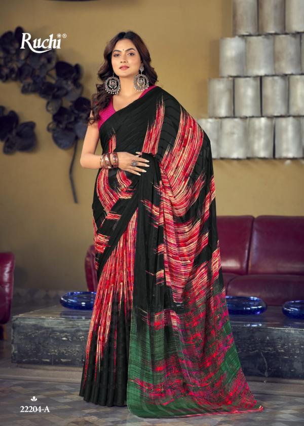 Ruchi Vartika Silk 2nd Casual Wear Satin Silk Saree Collection